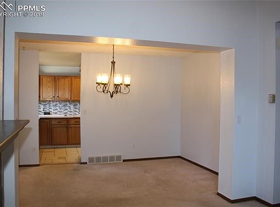 Dining room from living area