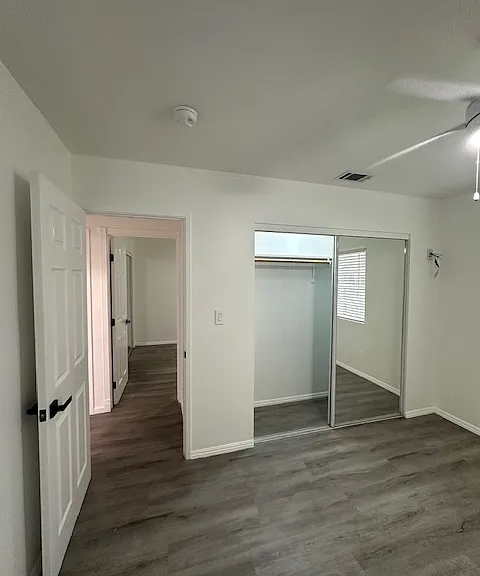 1 of 3 bedrooms with closet