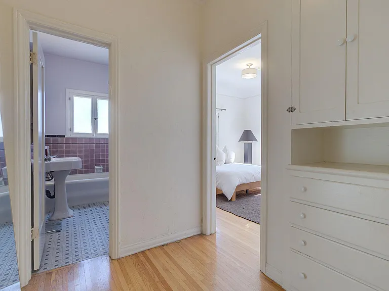Linen closet with blanket drawers