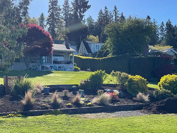 View of our home from the two lane road.