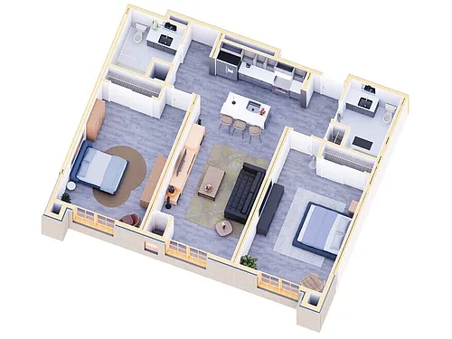 Floor plan Furnished Apartments