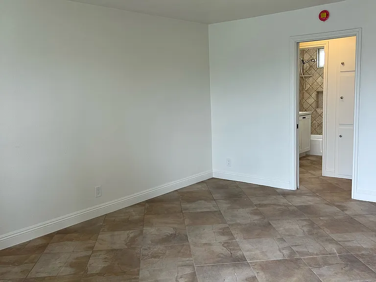 Living room with all tiled flooring