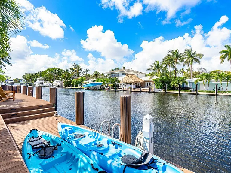 Set off on an adventure right from your private dock with kayaks ready for exploring the scenic waterways.