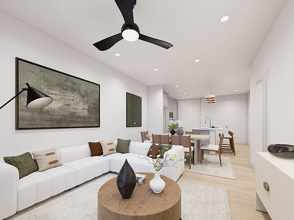 Gathering Room Opens to Dining and Kitchen