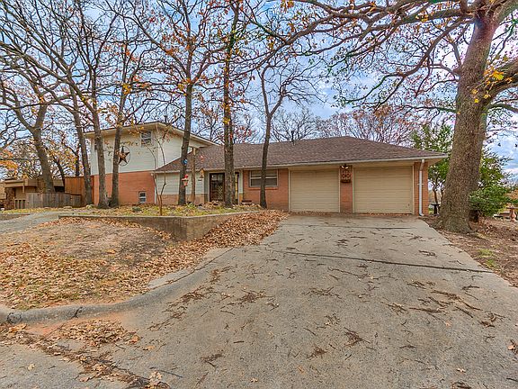 Double driveway and garages