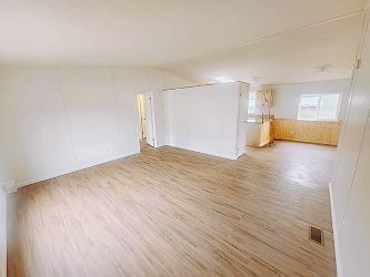 living room at front door