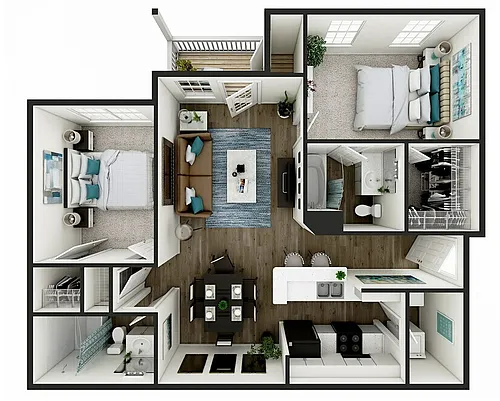 Floor plan 2 Bedroom