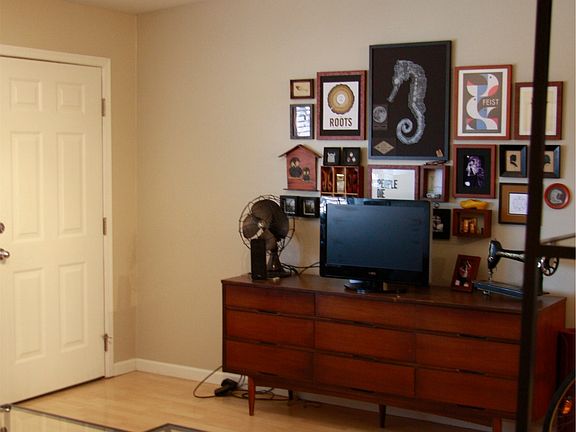 Track lighting and wood floors