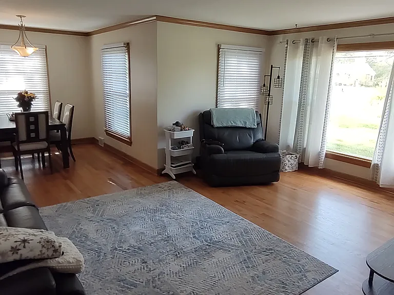 Living room with dining area