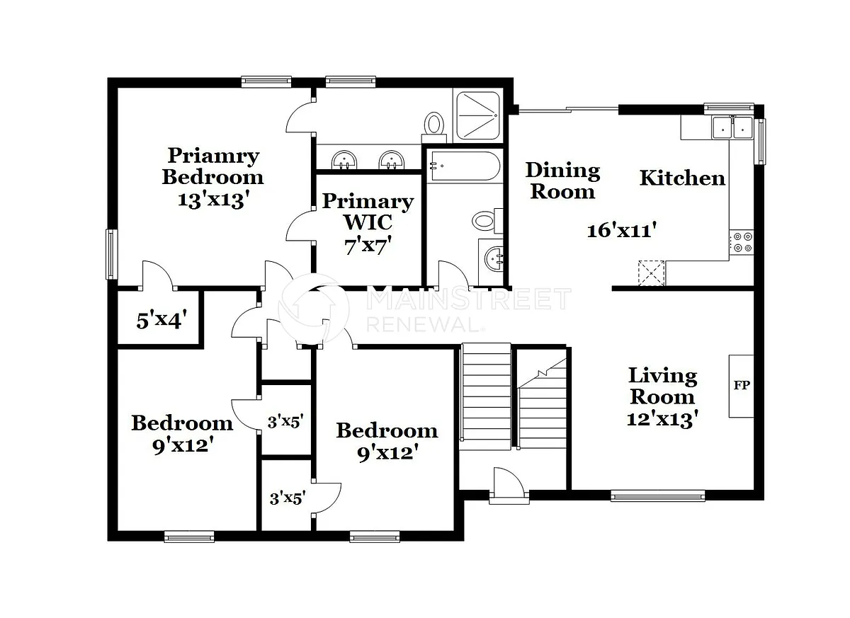 Floor Plan - 1210 Aspen Dr