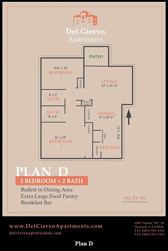 Floor plan Floorplan D