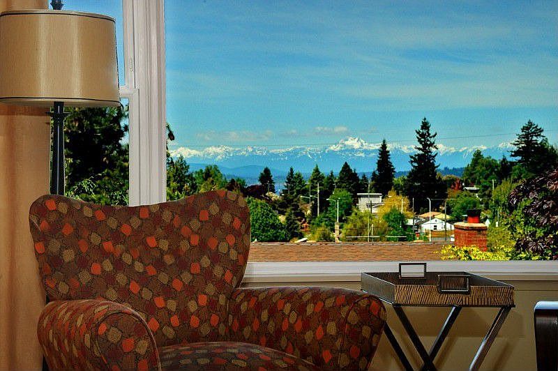 View from living room. You can see the Brothers (Mts)