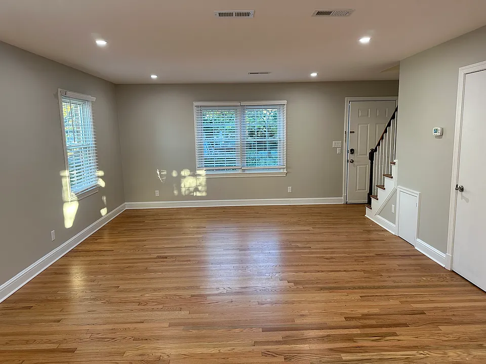 view from back door toward front. Lots of natural light throughout.
