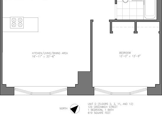 2nd image of 120 Greenwich St APT 2D