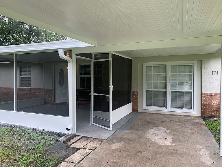 Welcome come on in! front screened porch.
