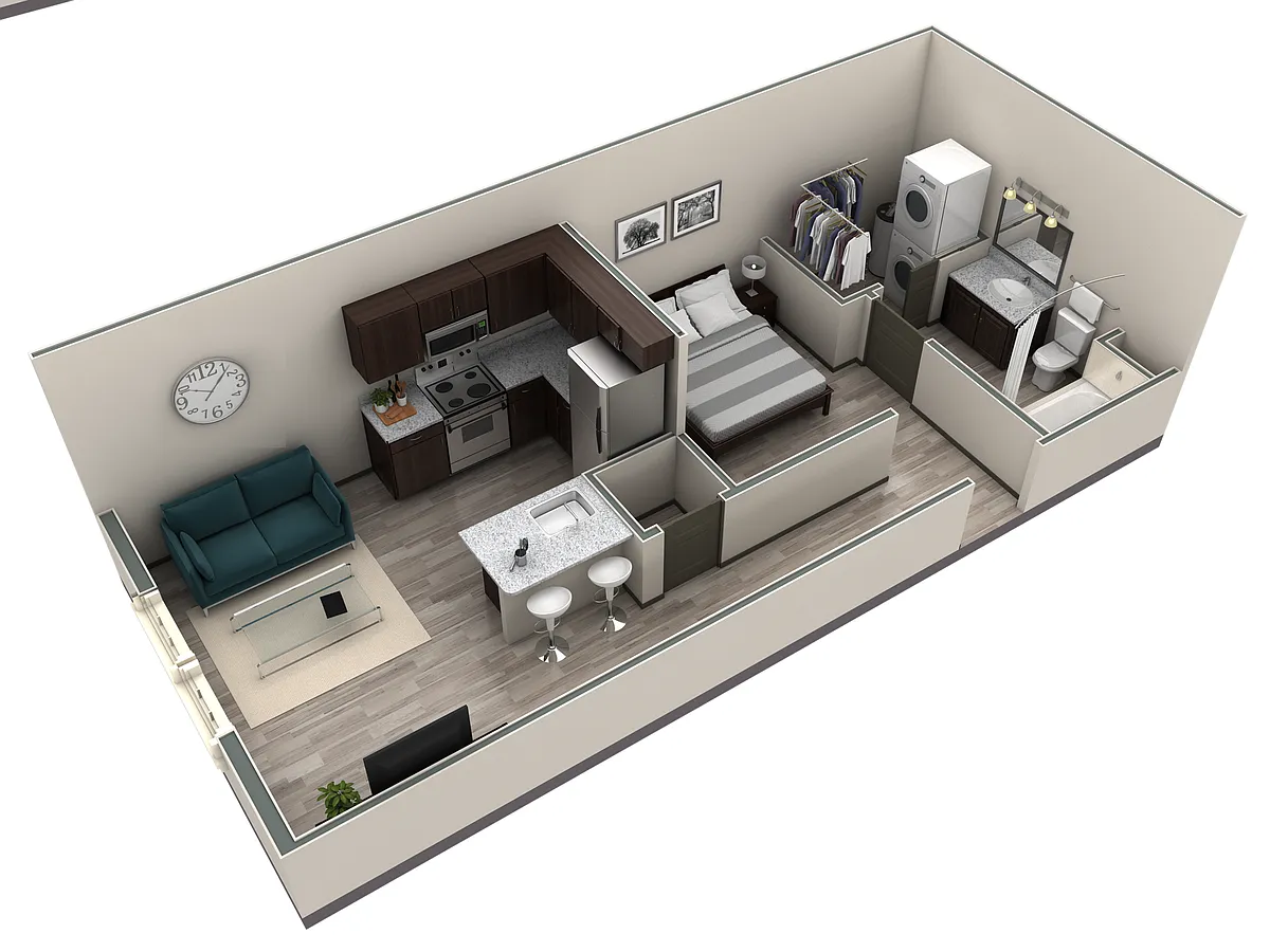 Floor plan Studio Horizon Overlook