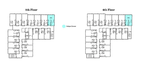 Floor plan Caliper Corner