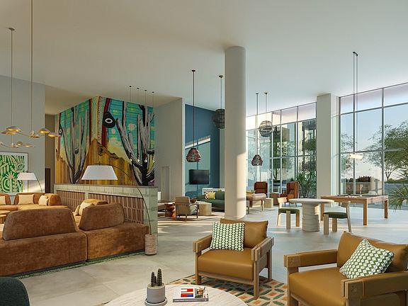 Sol Modern Phoenix Apartments 8th Floor Pool Lounge