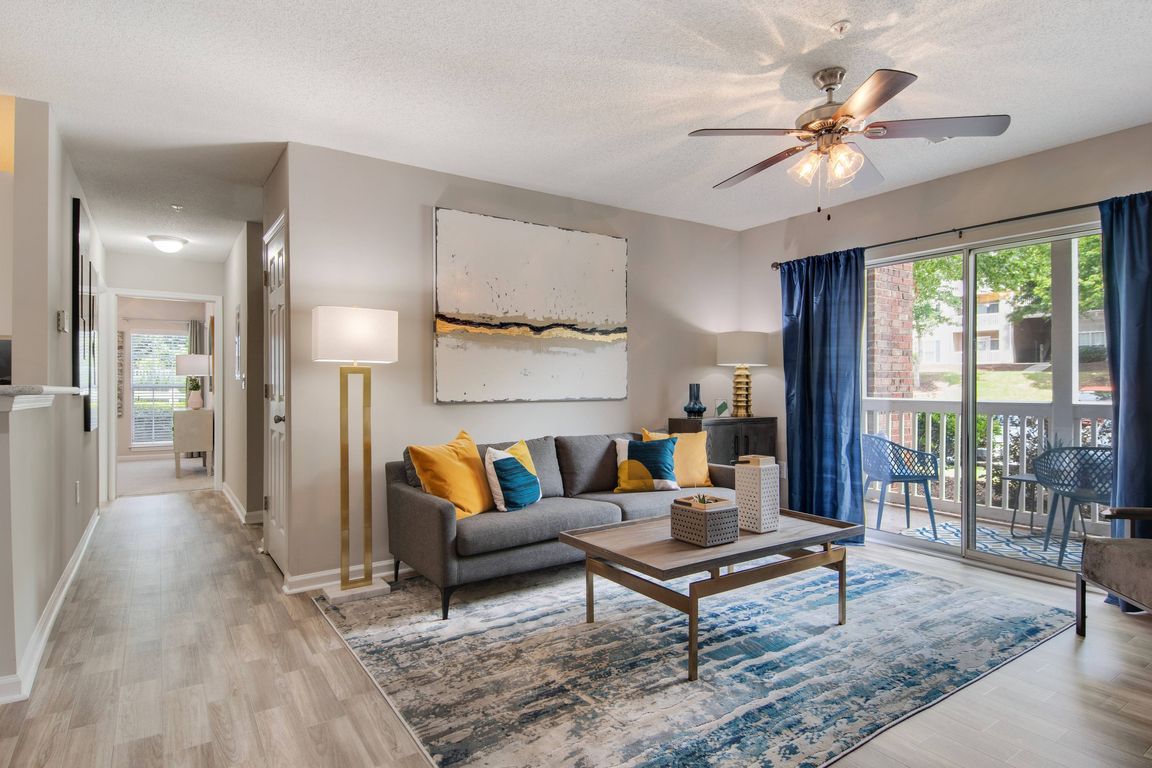 Living Room with Hardwood Flooring