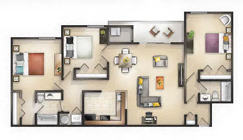 Floor plan 3 Bedroom