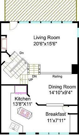 Mail Level floorplan