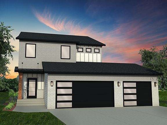 2086 Modern Elevation 3-Stall Upgraded Exterior