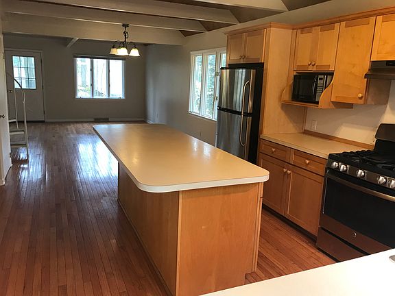 View from far end of kitchen