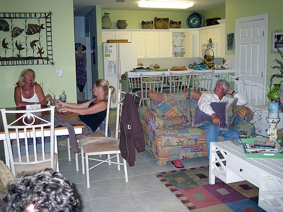 Living room to kitchen view