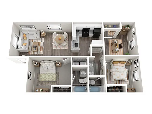 Floor plan Glacier w/ Den