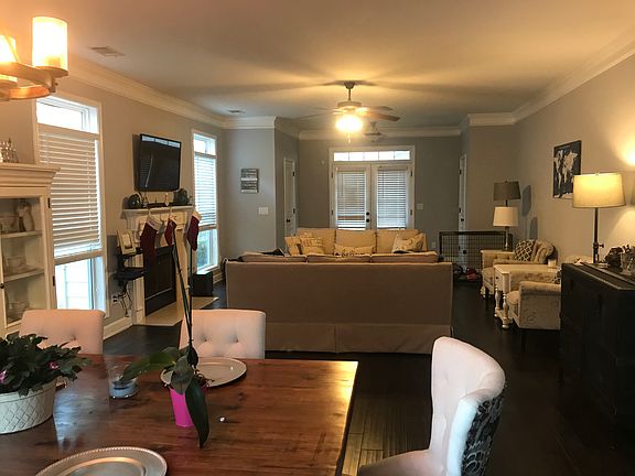 dining area to front door 