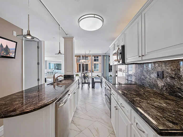 kitchen with view to dining room