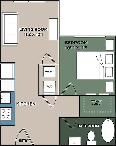 The Murray 1 Bedroom 1 Bath The Murray 1 Bedroom 1 Bath