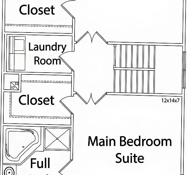 Third floor floorplan.