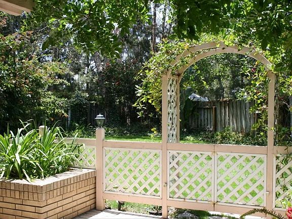 Custom Built Patio Trellis