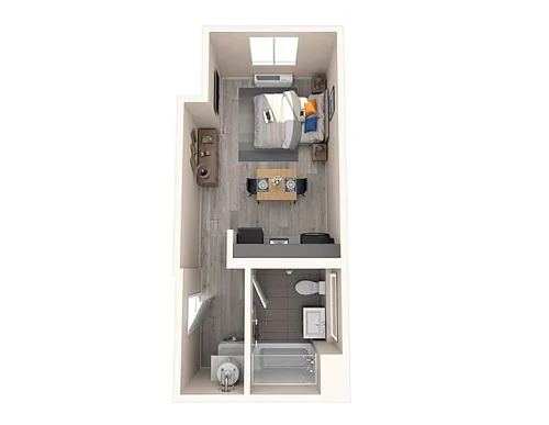 Floor plan Studio F