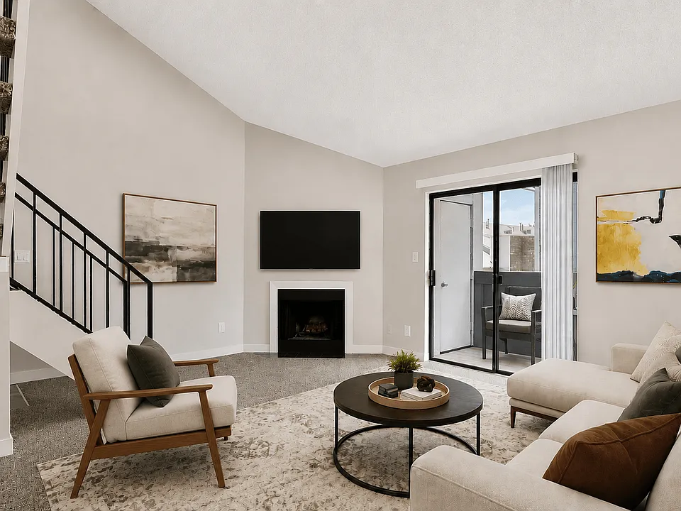 The Living Room at Hilltop View Apartments