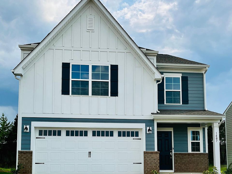 Front elevation with spacious porch