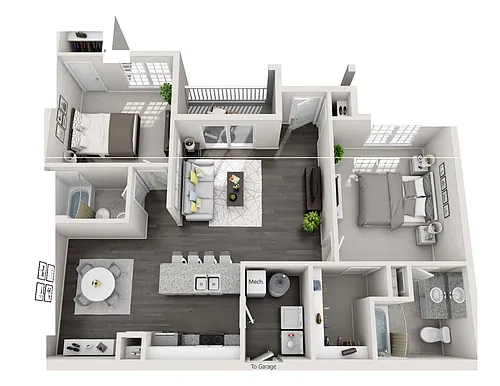 Floor plan Iverness/Garage- Lower