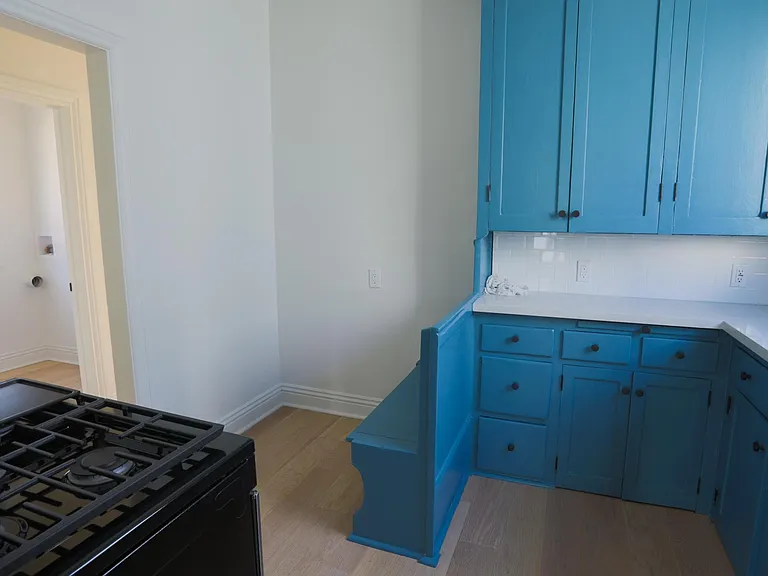 Kitchen with built in breakfast nook