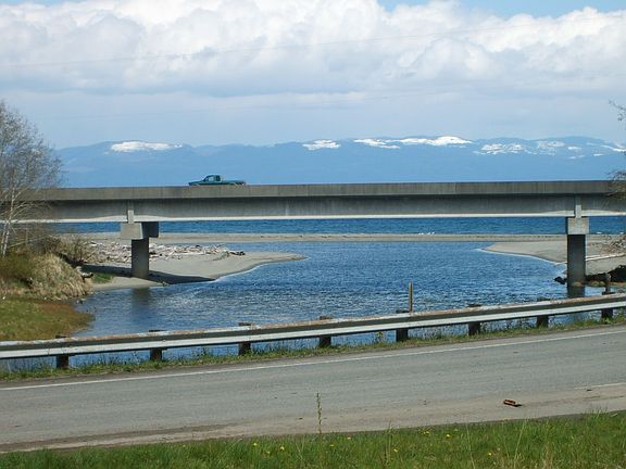 River View and right across the street