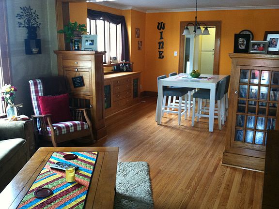 hardwood floors & built-ins