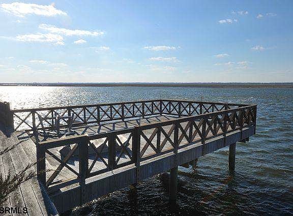 large dock that overhangs the bay