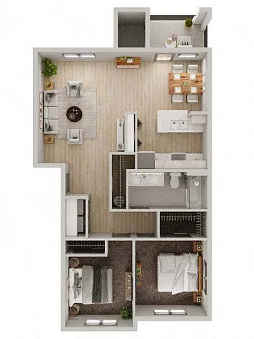 Floor plan 2X1 - C1