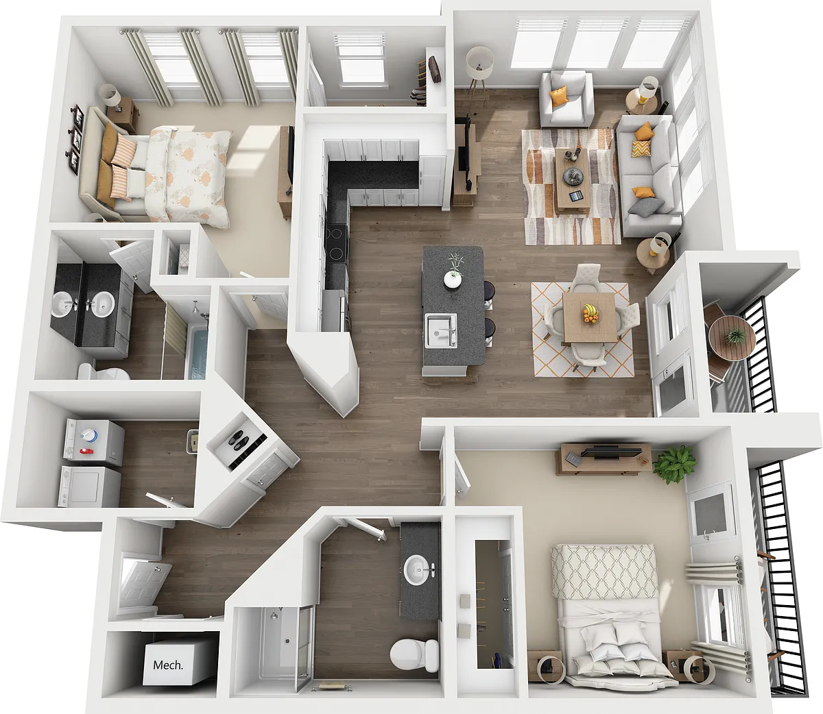 Floor plan b3_hc