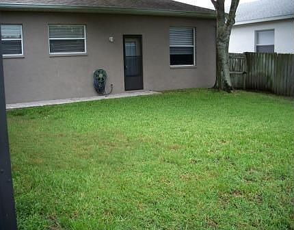 Large fenced back yard