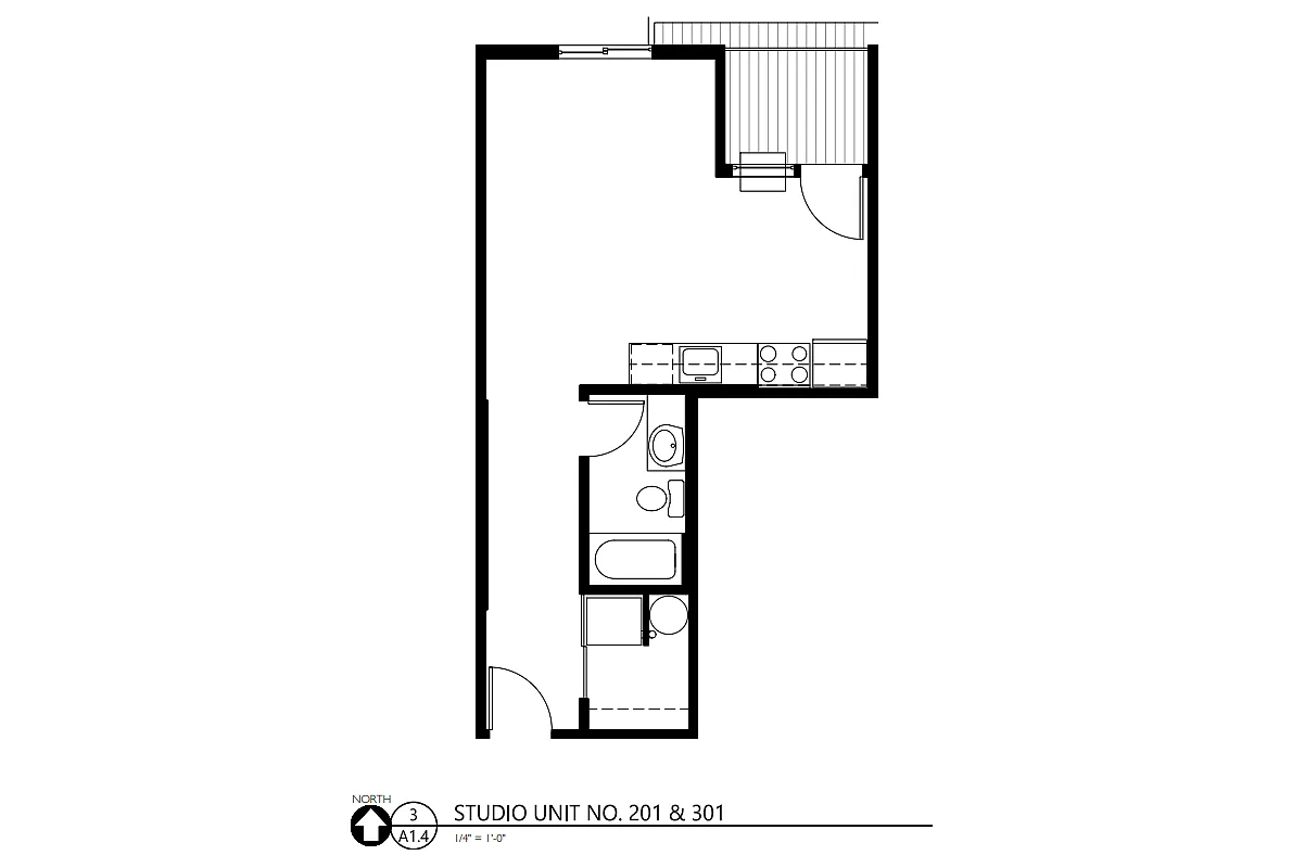 Floor plan Studio