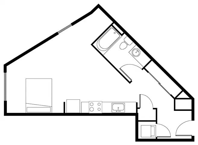 Floor plan Studio L