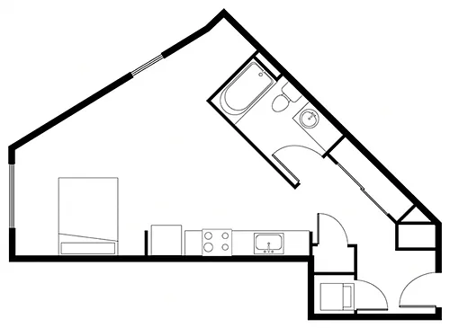Floor plan Studio L