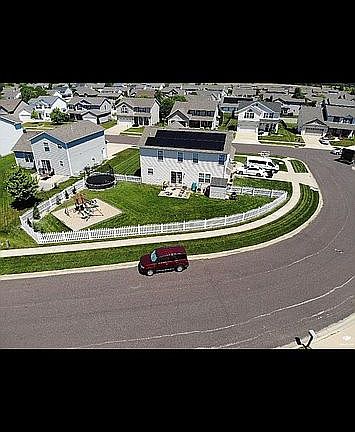 Lot view from drone