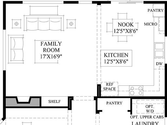 Optional Alternate Family Room Layout